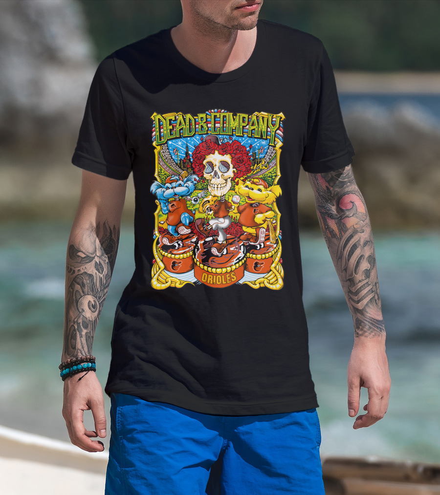 Dead & Company Orioles Mlb Collaboration T-Shirt
