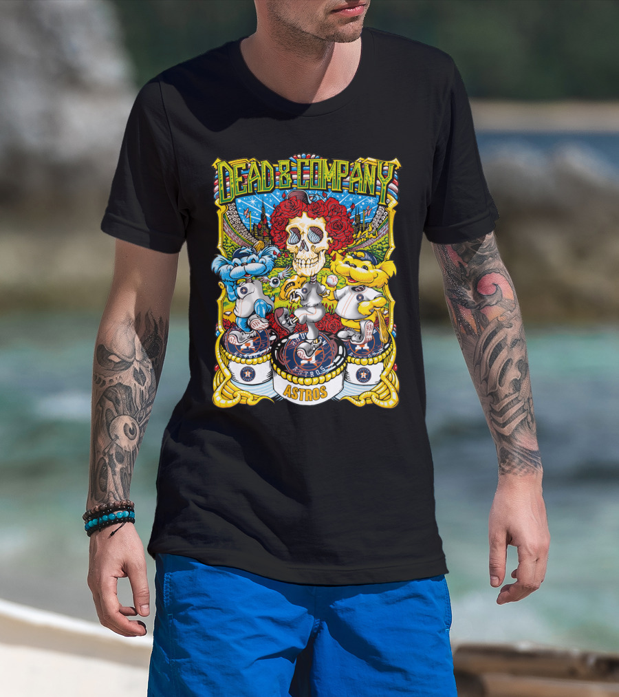 Dead & Company Astros Mlb Collaboration T-Shirt
