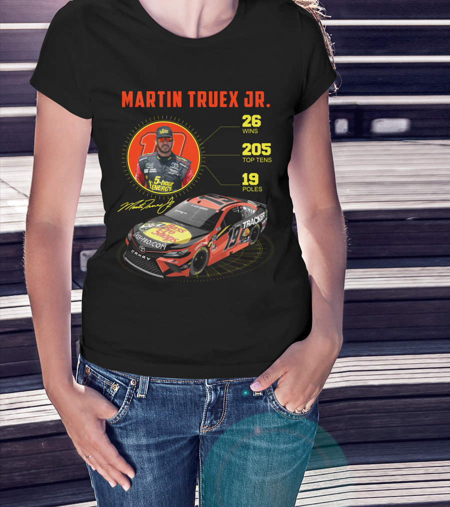 Martin Truex Jr. 26 Wins 205 Top Tens 19 Poles Nascar Racing T-Shirt