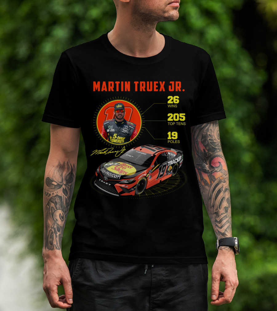 Martin Truex Jr. 26 Wins 205 Top Tens 19 Poles Nascar Racing T-Shirt
