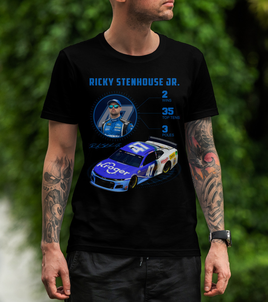 Ricky Stenhouse Jr. 47 Kroger 2 Wins 35 Top Tens 3 Poles Nascar T-Shirt