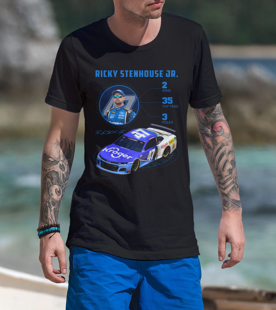 Ricky Stenhouse Jr. 47 Kroger 2 Wins 35 Top Tens 3 Poles Nascar T-Shirt
