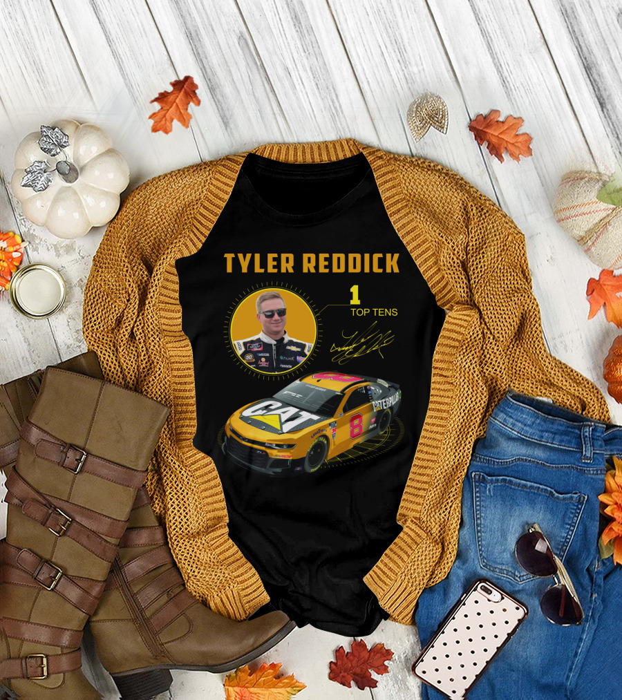Tyler Reddick 70 Cat Car 1 Top Tens T-Shirt