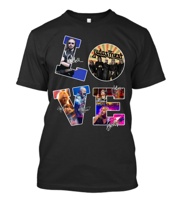 Judas Priest Love Autographed Photos T-Shirt