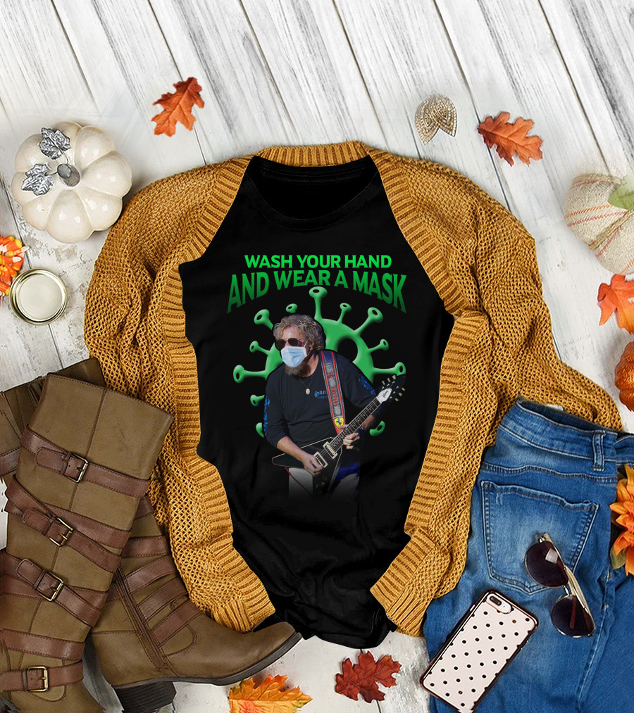 Sammy Hagar Wash Your Hands And Wear A Mask T-Shirt