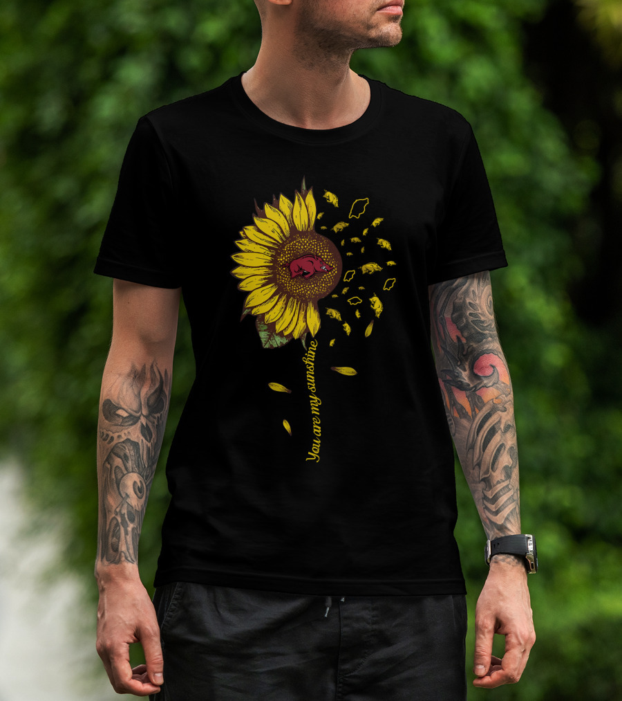 Ncaa Arkansas Razorbacks Sunflower You Are My Sunshine T-Shirt
