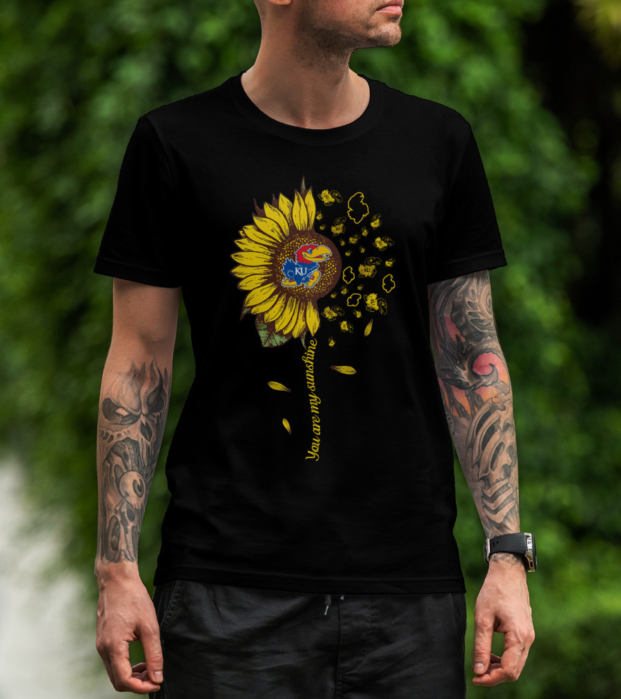 Ku Jayhawks Sunflower You Are My Sunshine T-Shirt