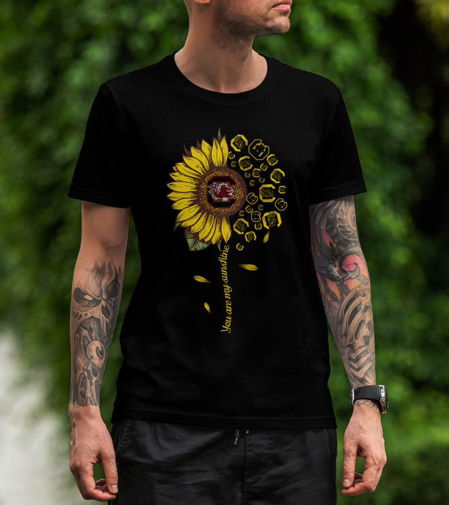Ncaa Scg Sunflower You Are My Sunshine South Carolina Gamecocks T-Shirt
