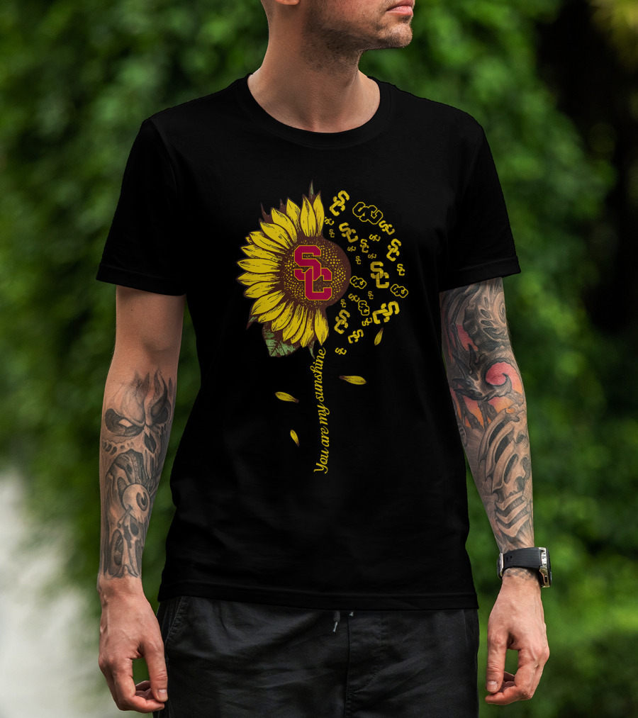 Ncaa2 Usc Sunflower Sc Logos You Are My Sunshine T-Shirt