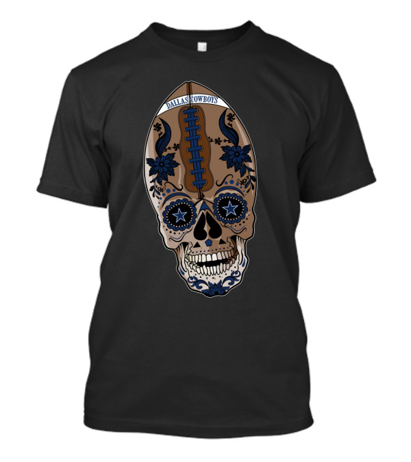 Dallas Cowboys Football Skull T-Shirt