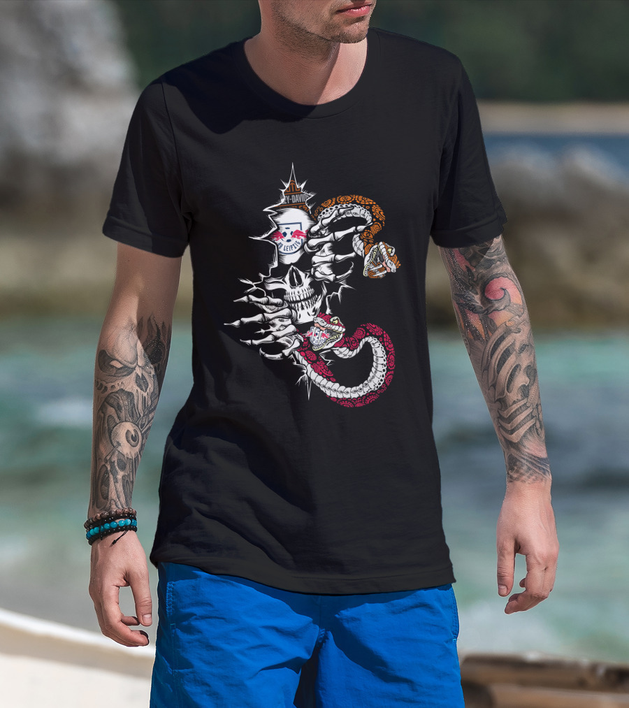 Rb Leipzig Skull Snake Harley Davidson Fusion T-Shirt