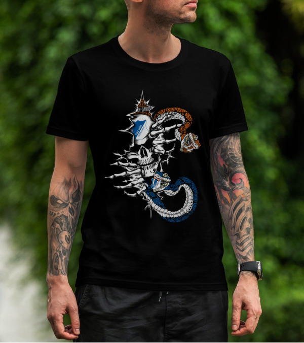 Tsg1899H Skeleton Snake Duel T-Shirt