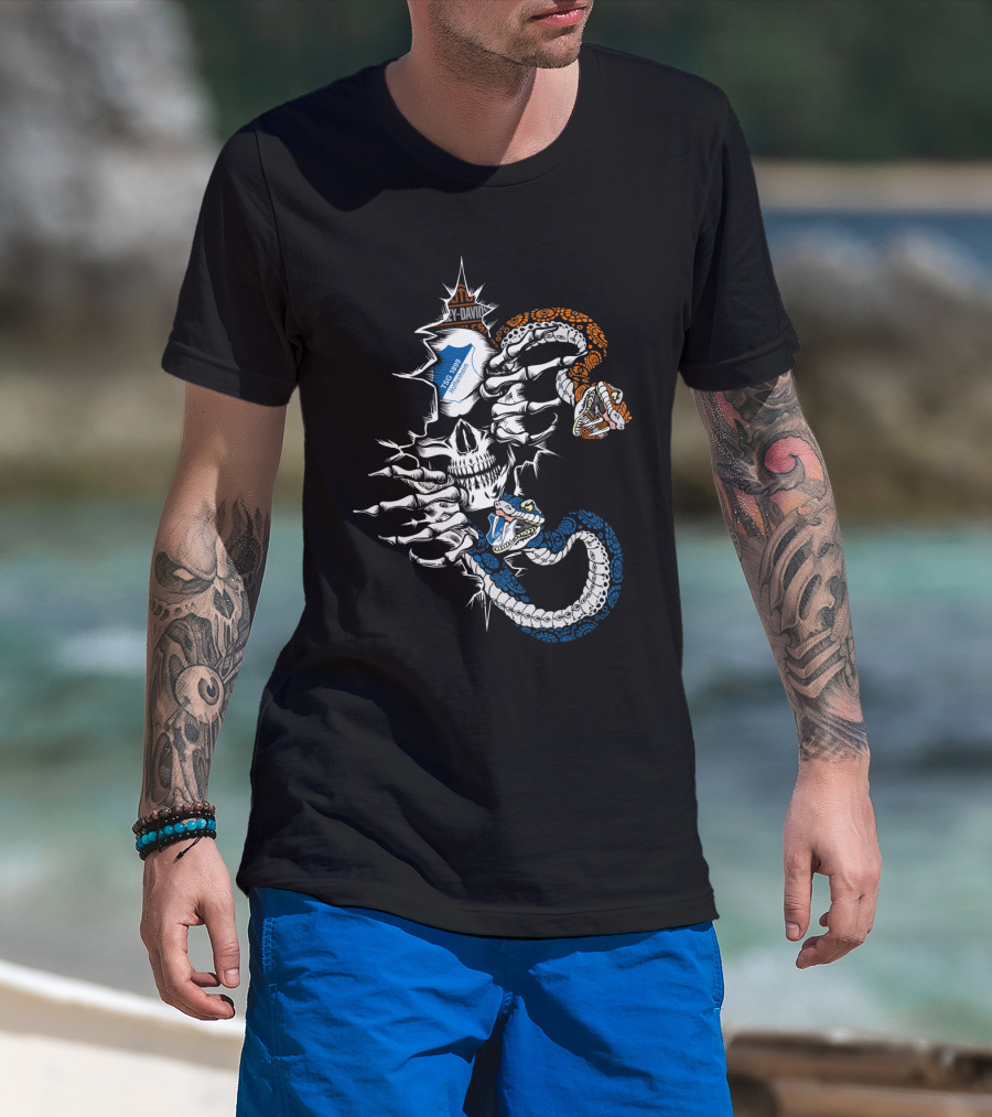 Tsg1899H Skeleton Snake Duel T-Shirt