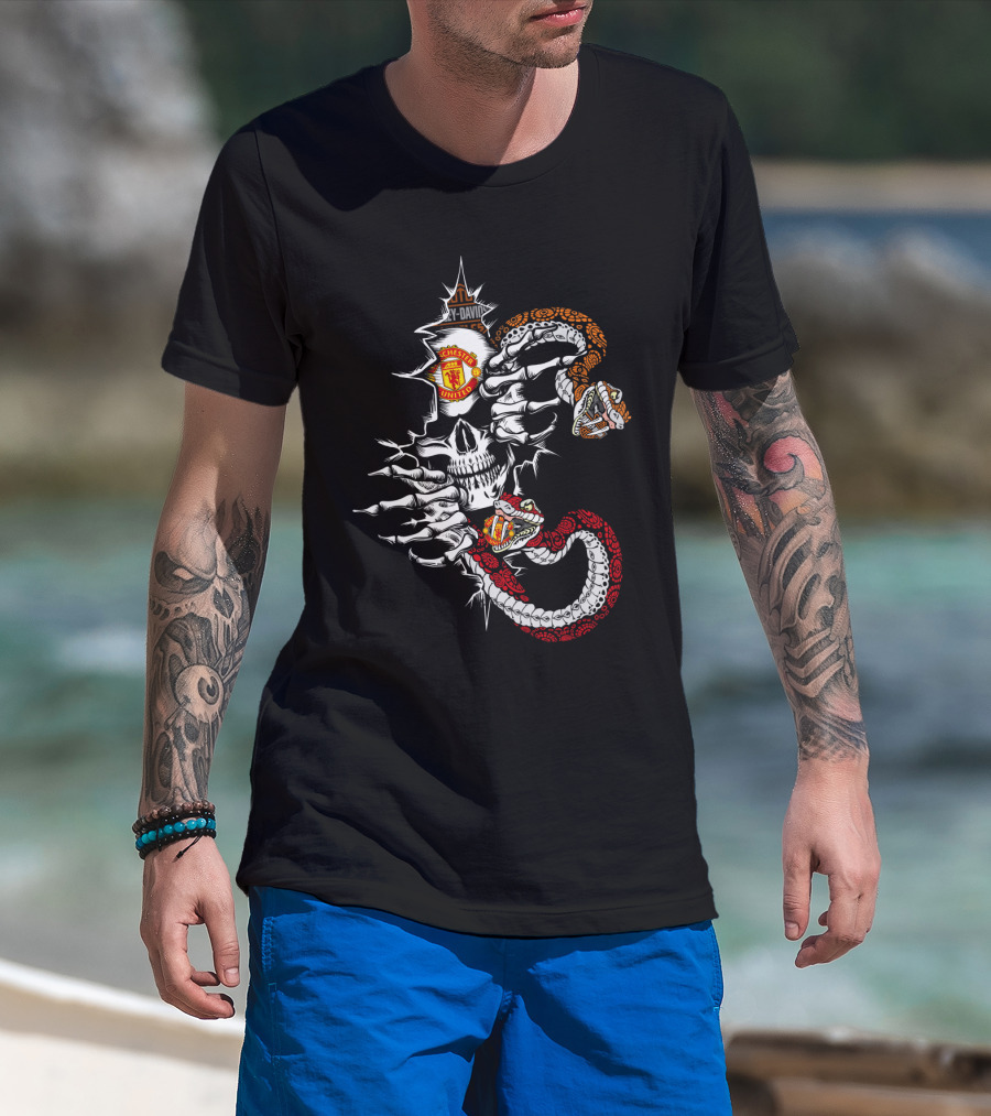 Manchester United Skull Serpent T-Shirt