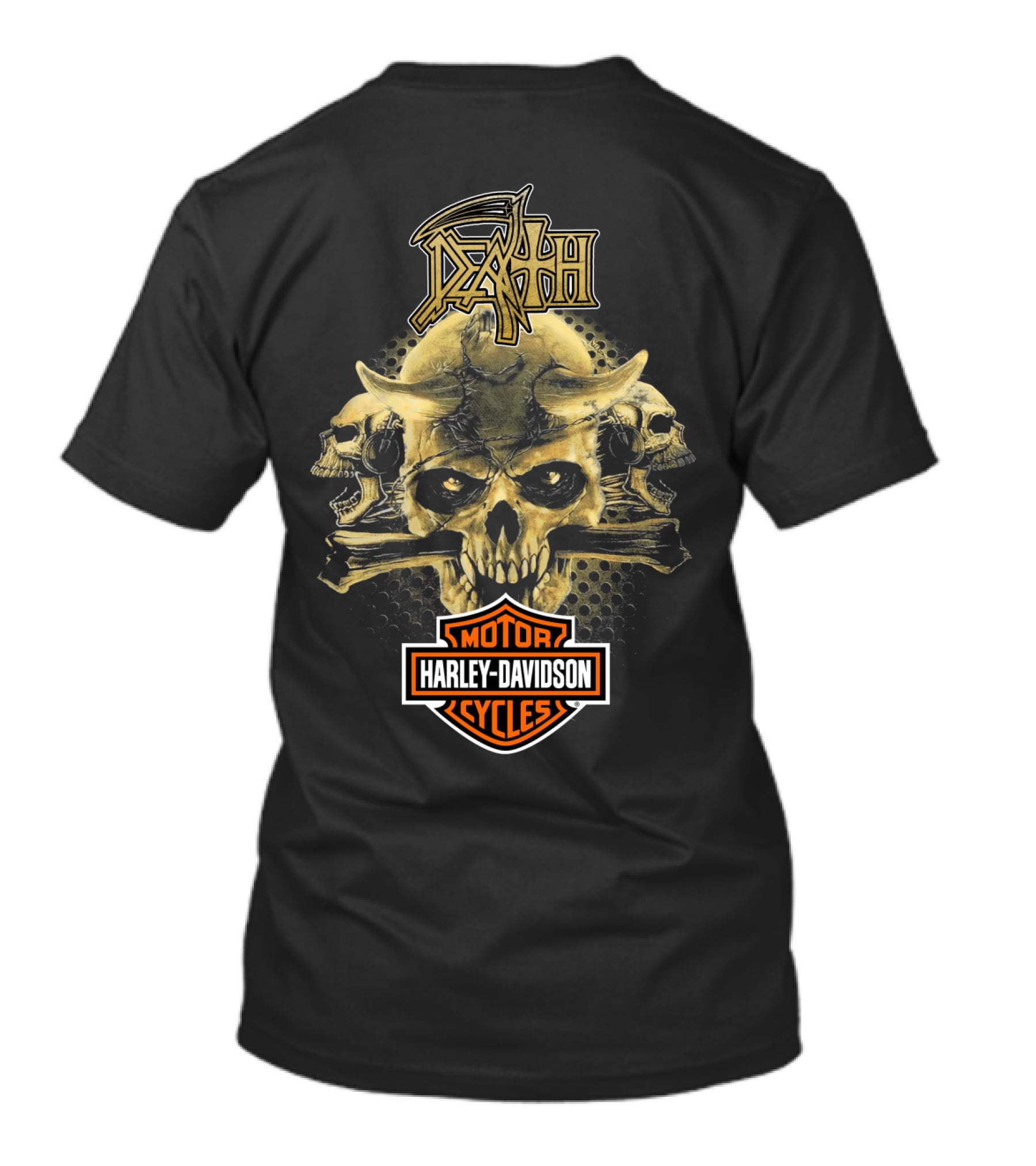 Death Harley Davidson Motorcycles Skull T-Shirt