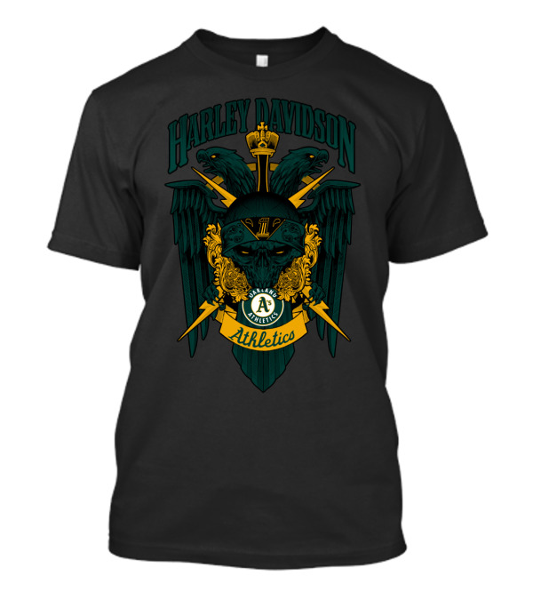 Harley Davidson Oakland Athletics A's Mlb T-Shirt