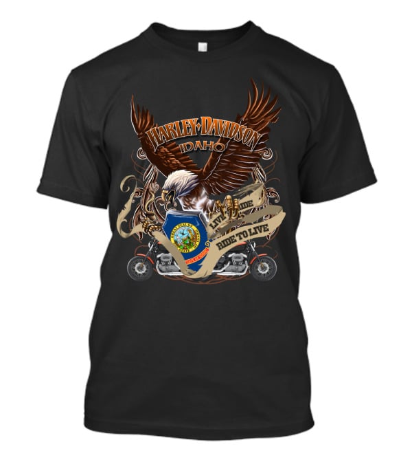 Harley Davidson Idaho Live To Ride Ride To Live 133 T-Shirt