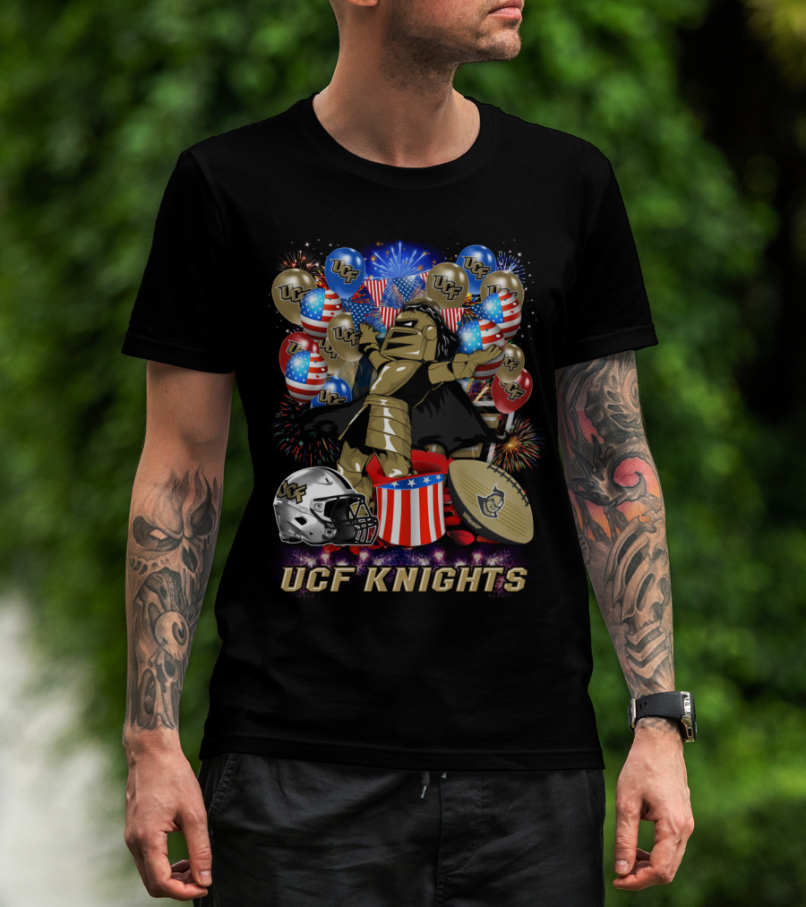 Ucf Knights Ncaa2 137 Fireworks Celebration T-Shirt