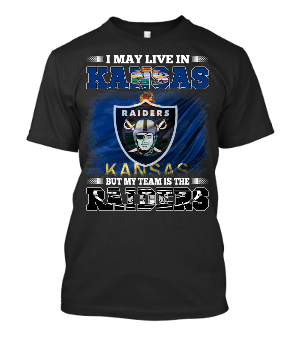 Kansas Resident Loyal To Raiders Team With Iconic Football Emblem T-Shirt