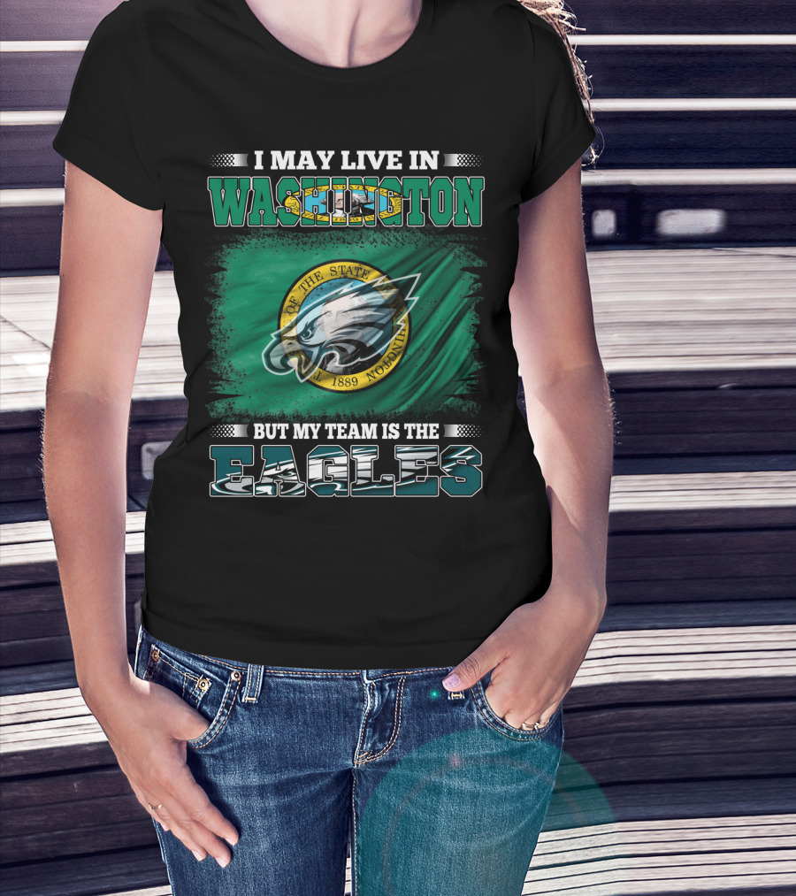 Washington State Pride With Eagles Fan Allegiance T-Shirt