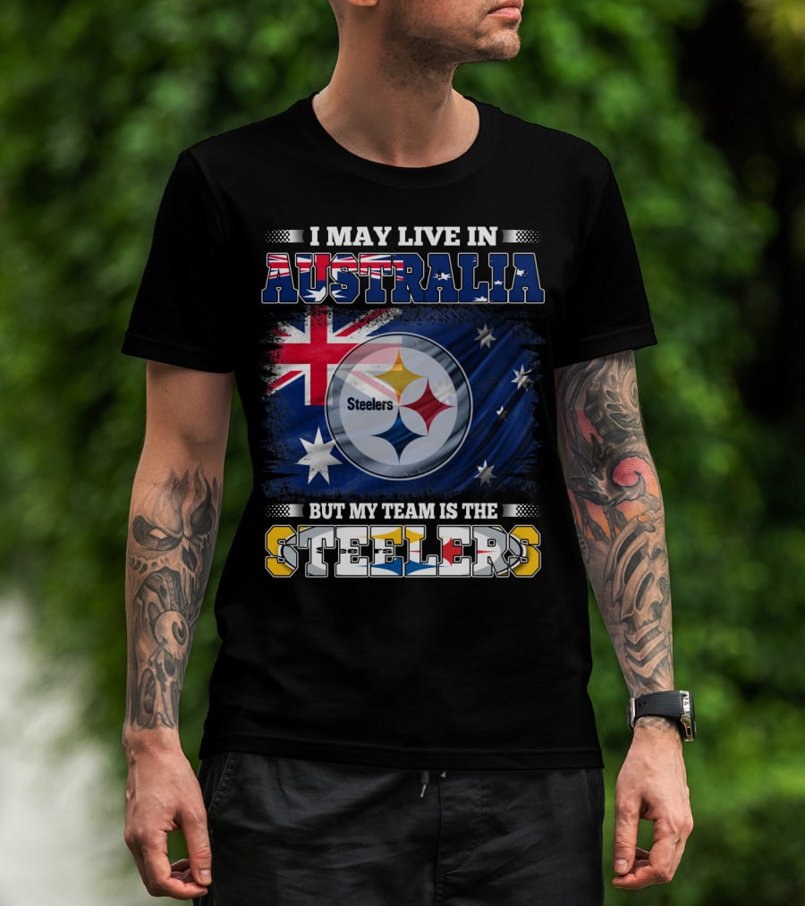 Australia Pride With Steelers Loyalty Fusion T-Shirt
