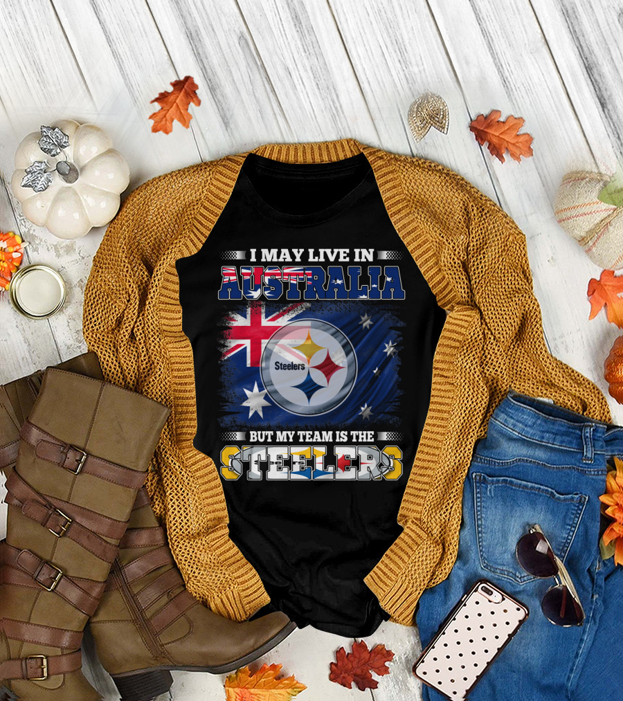Australia Pride with Steelers Loyalty Fusion T-Shirt