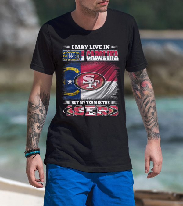 North Carolina Pride Meets 49ers Loyalty With State Flag And Team T-Shirt