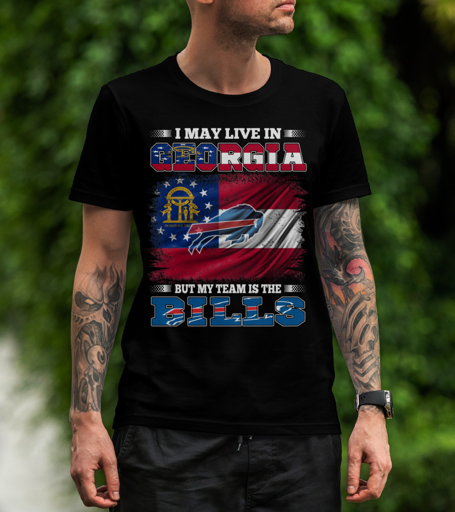 Georgia Resident Proudly Supports The Buffalo Bills Team T-Shirt