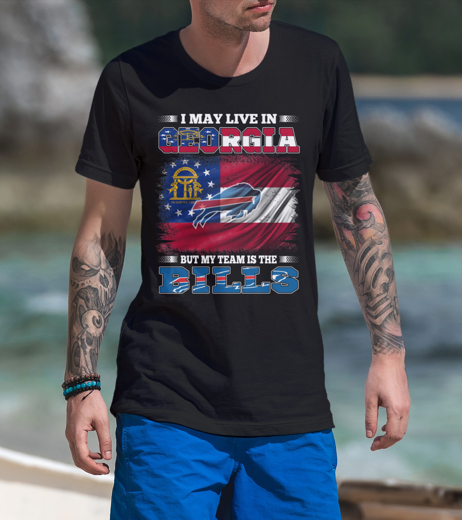 Georgia Resident Proudly Supports The Buffalo Bills Team T-Shirt