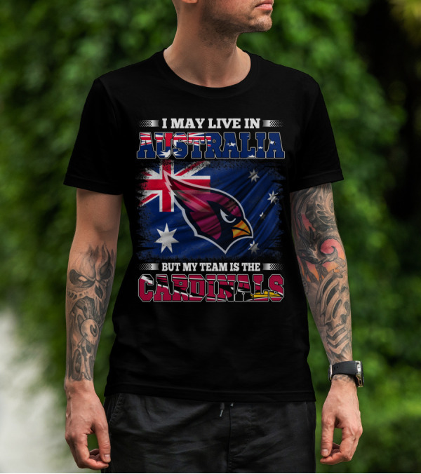 Australia Flag Cardinals Fan Team Loyalty T-Shirt