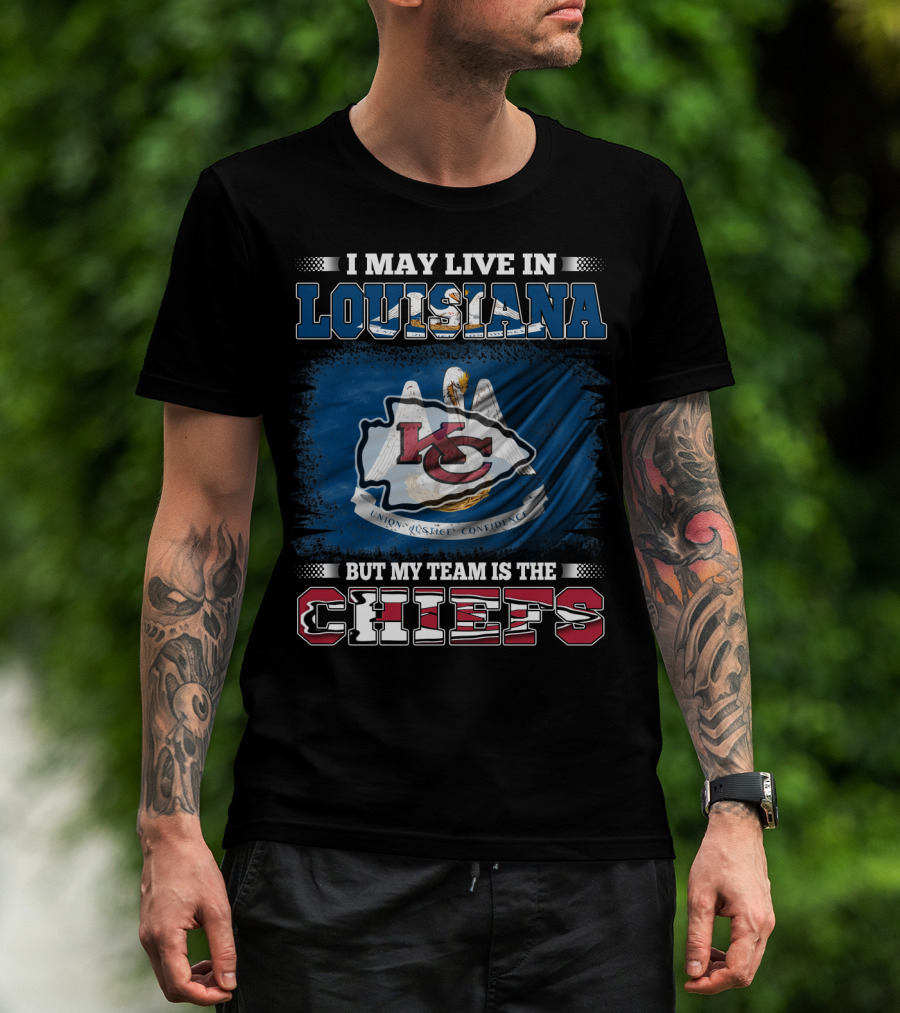Louisiana Pride With Chiefs Allegiance Flag T-Shirt