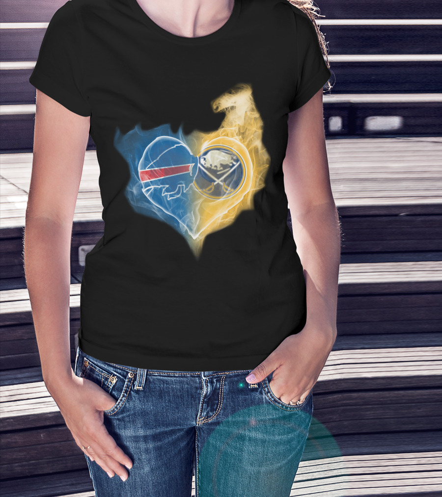 Buffalo Bills Sabres Heart T-Shirt