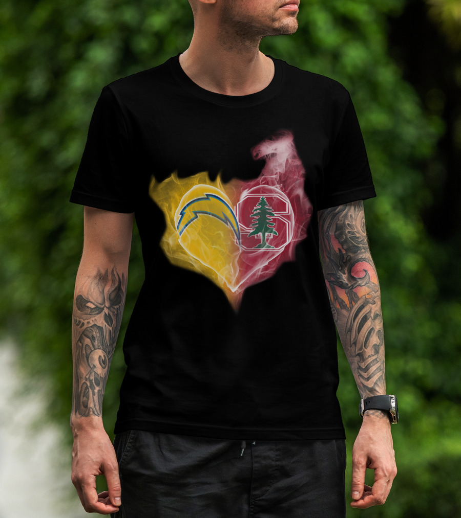 Chargers Heart Stanford Cardinal T-Shirt