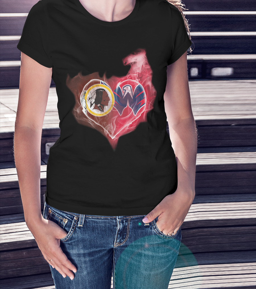 Washington Redskins Capitals Heart T-Shirt