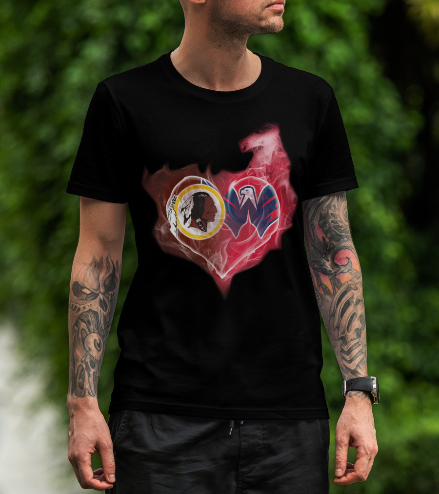 Washington Redskins Capitals Heart T-Shirt