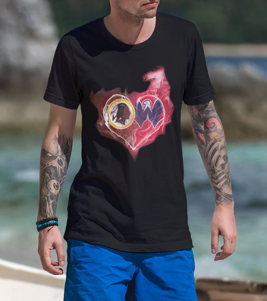 Washington Redskins Capitals Heart T-Shirt