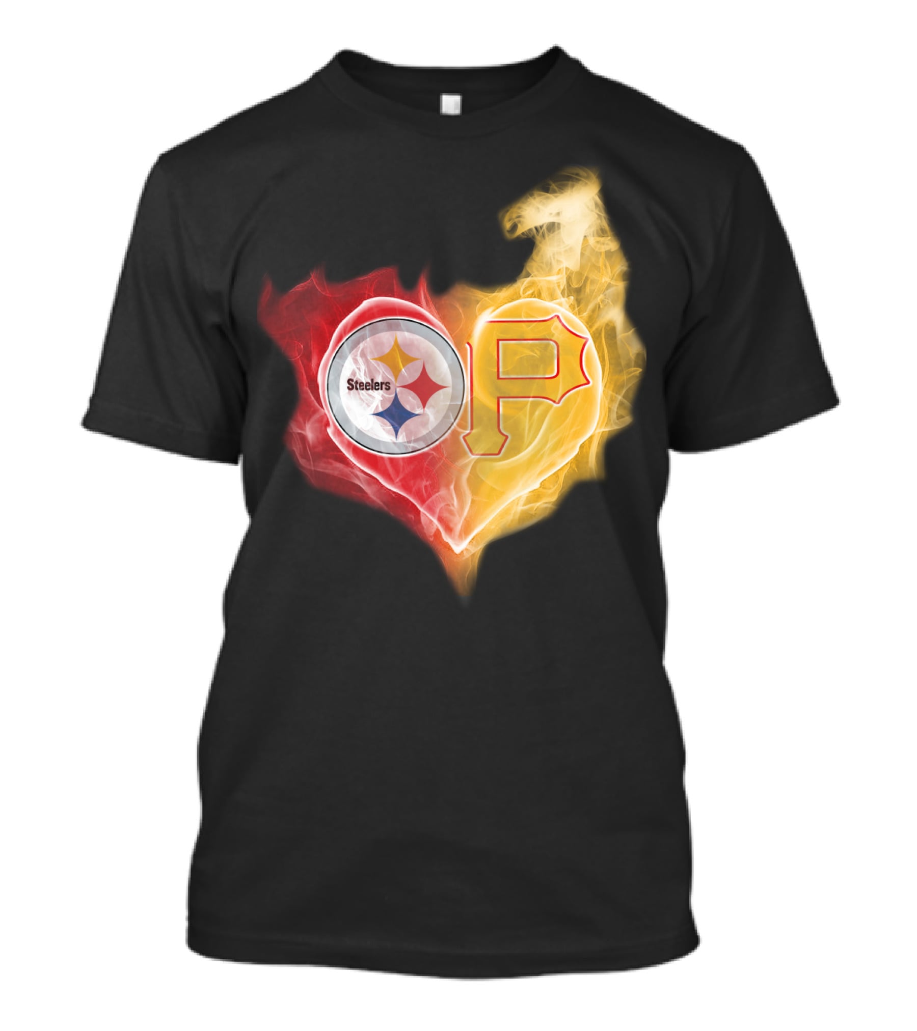 Steelers Pittsburgh Pirates Heart T-Shirt