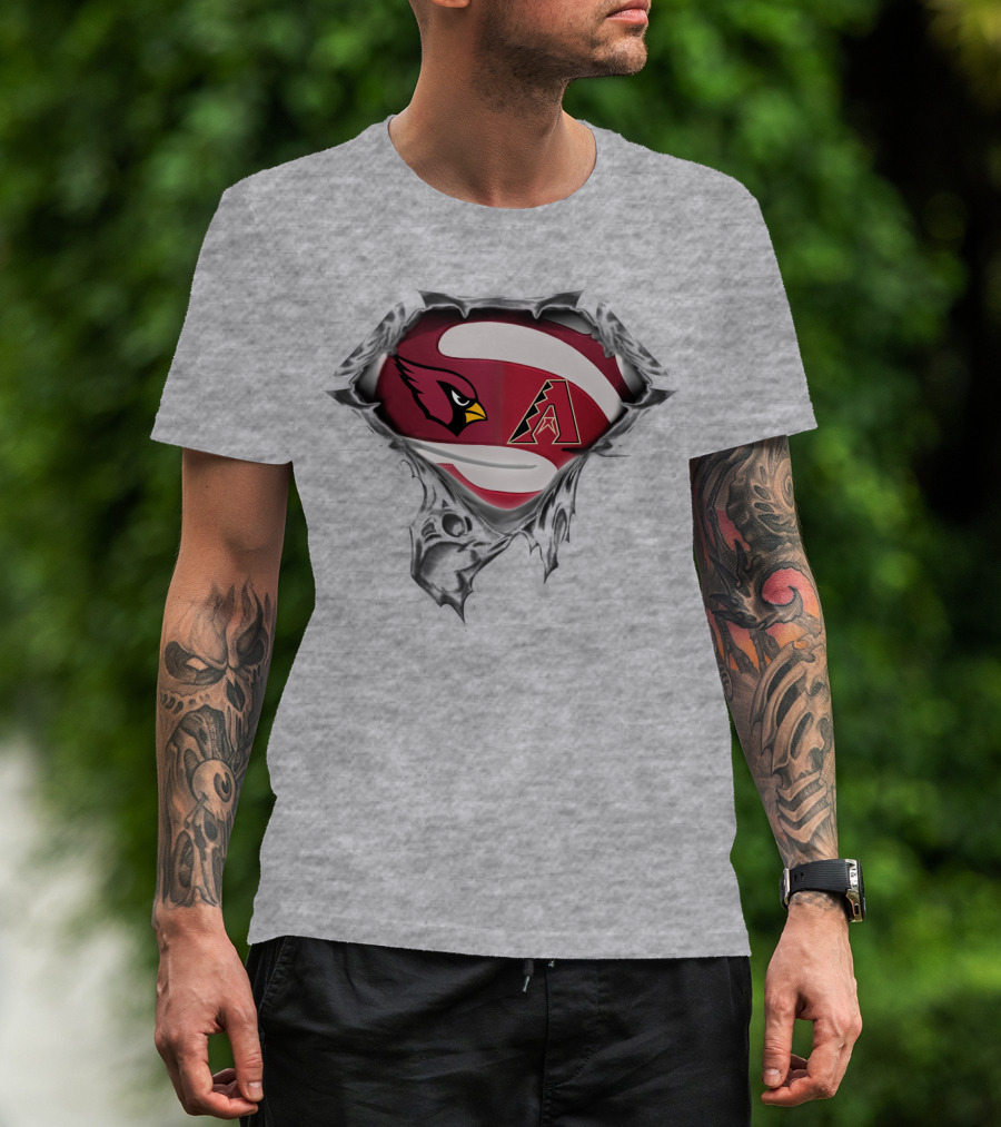 Arizona Cardinals Arizona Diamondbacks Marvel Super Heroes T-Shirt