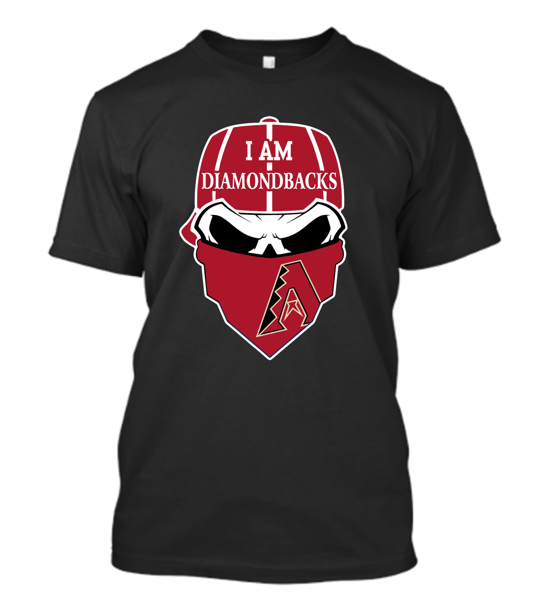 Arizona Diamondbacks I Am Diamondbacks Skull T-Shirt
