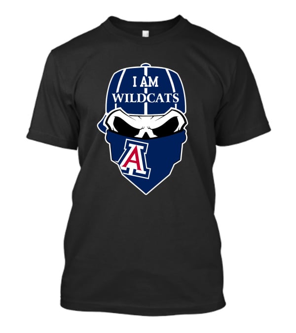 I Am Wildcats Arizona Wildcats Skull T-Shirt
