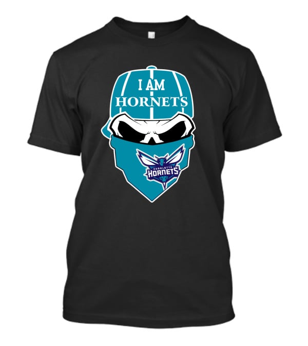 I Am Hornets Charlotte Hornets Skull T-Shirt