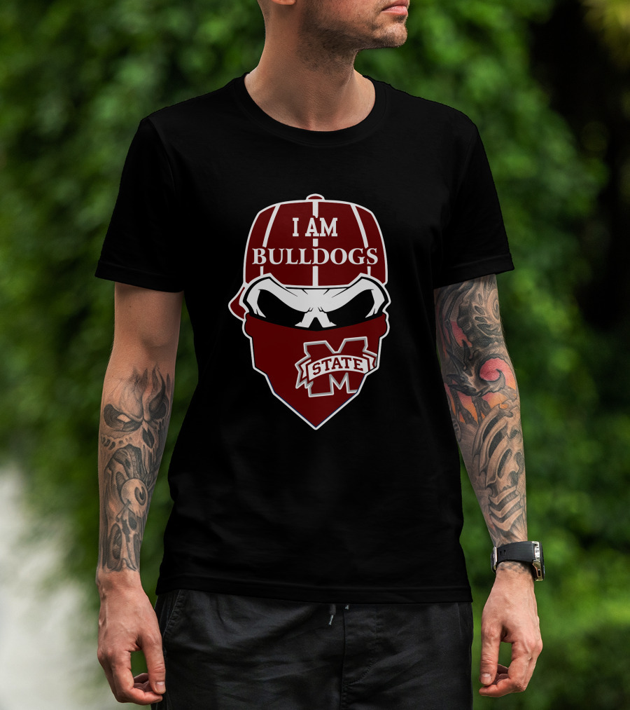 I Am Bulldogs Mississippi State Skull T-Shirt