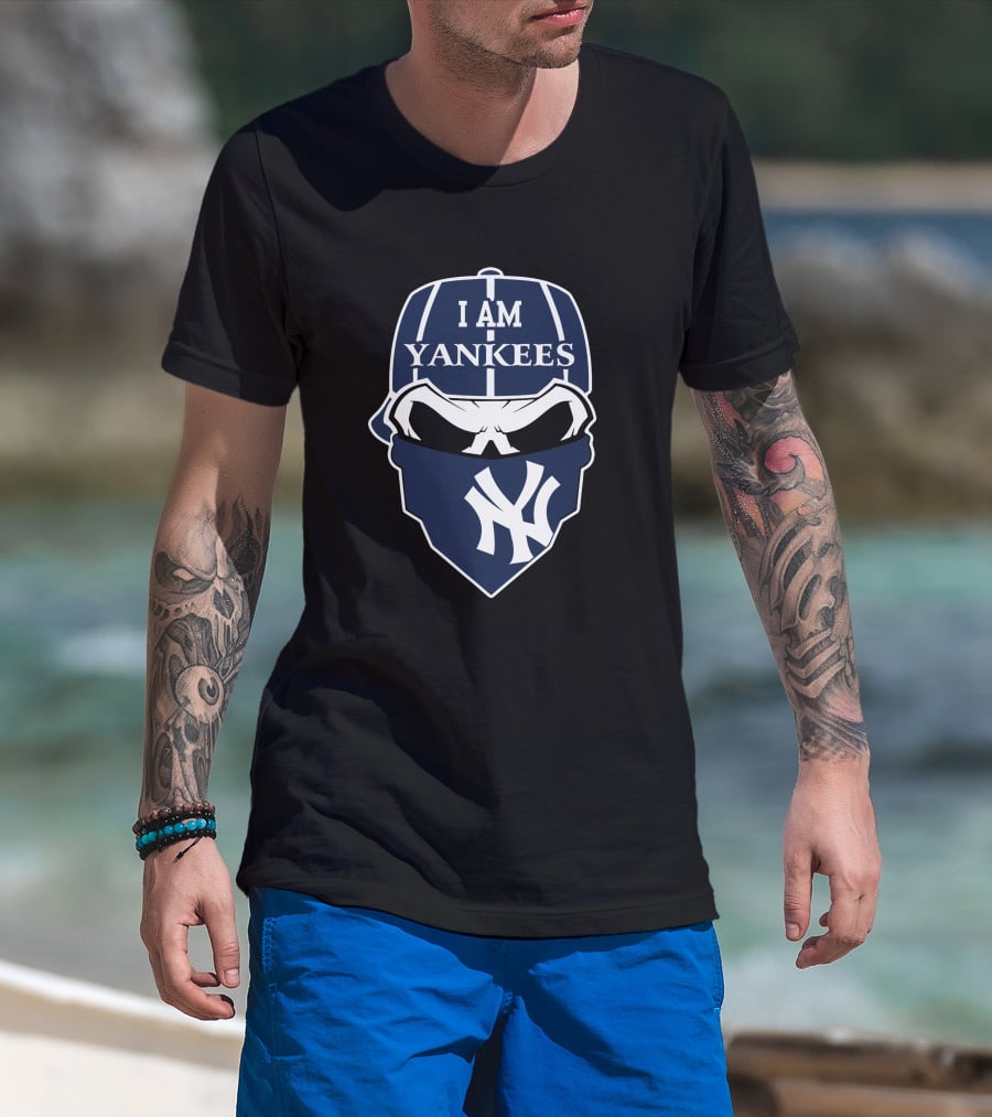 I Am Yankees Skull New York Yankees T-Shirt