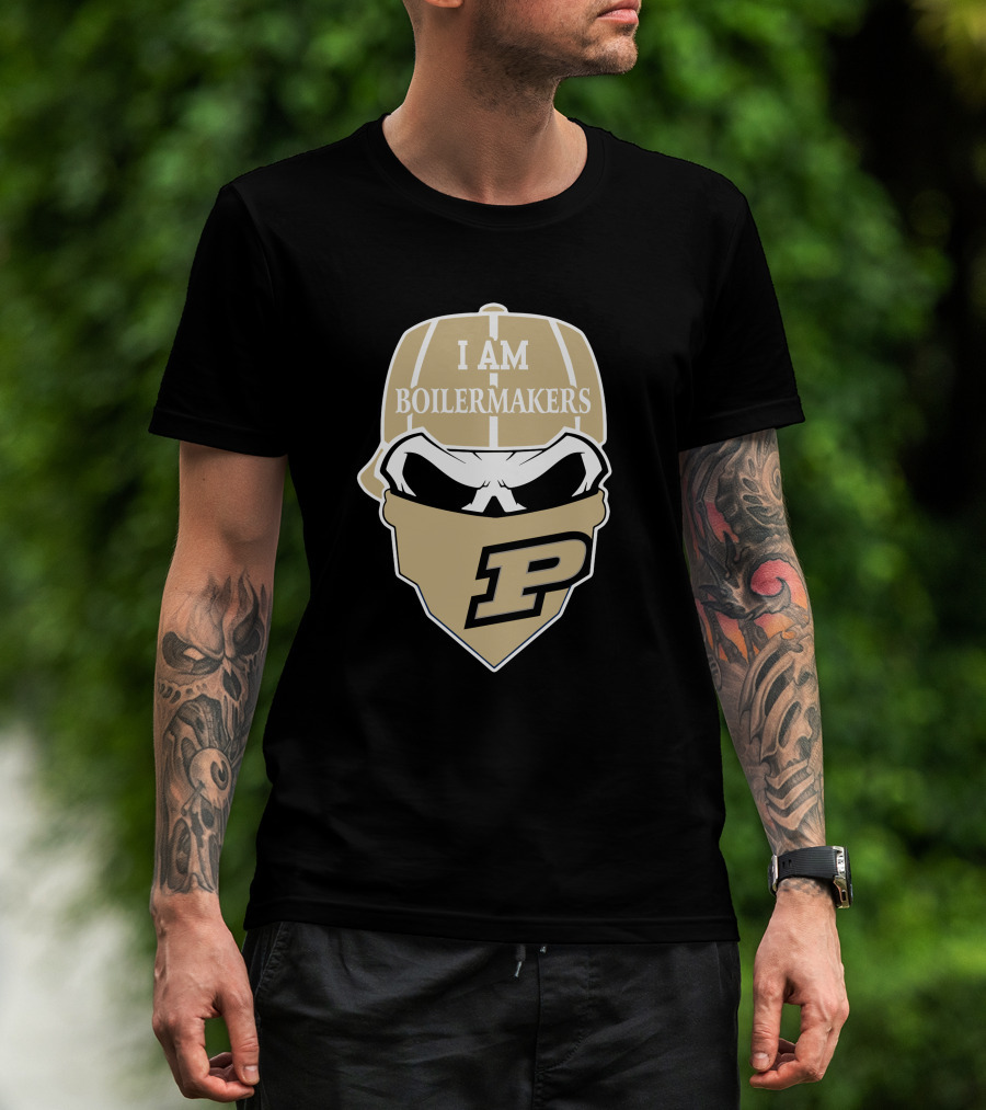 Purdue Boilermakers Skull I Am Boilermakers T-Shirt