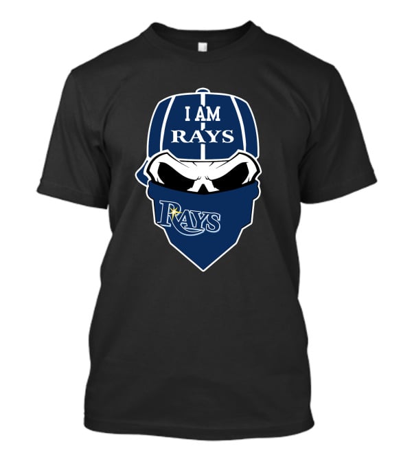 I Am Rays Tampa Bay Skull Mask Fan T-Shirt