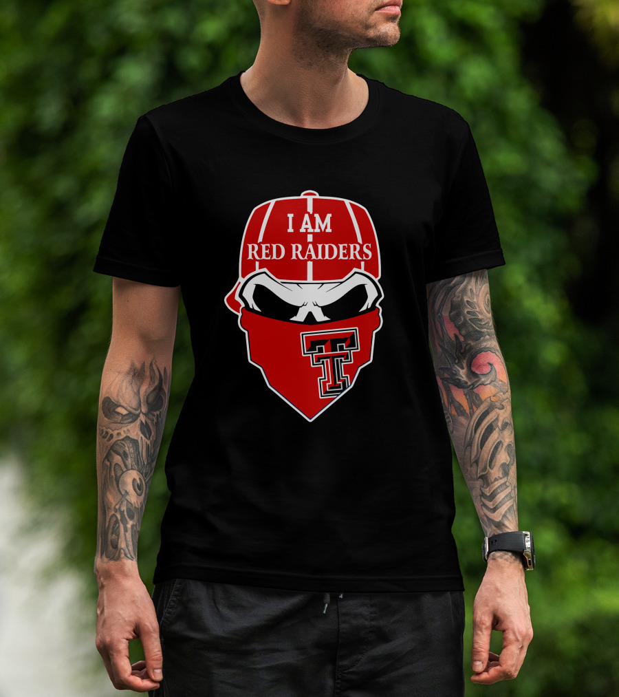 I Am Texas Tech Red Raiders Skull T T-Shirt