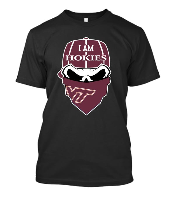 I Am Hokies Vt Skull Virginia Tech T-Shirt