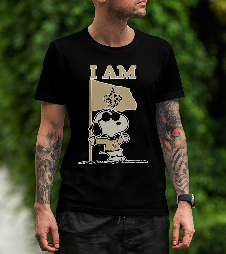 I Am New Orleans Saints Snoopy T-Shirt