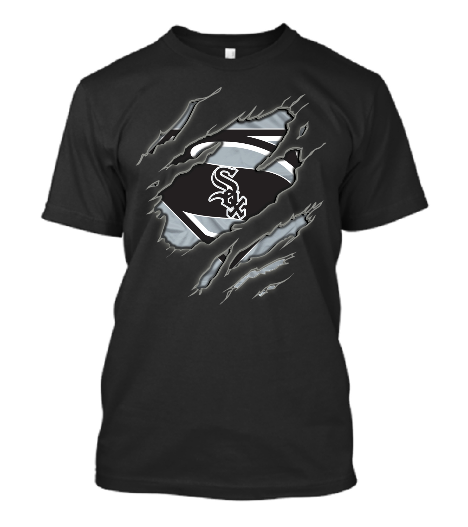 Chicago White Sox Superman Logo Tear T-Shirt