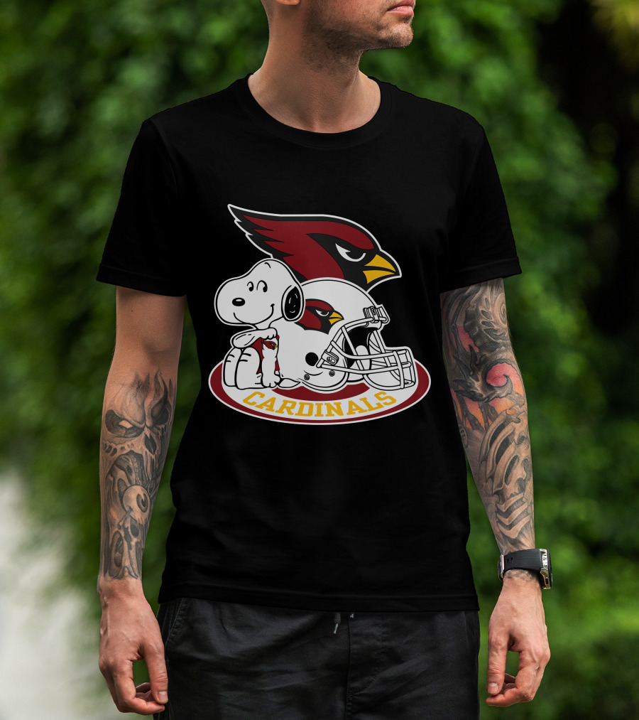 Arizona Cardinals Snoopy Football Team Helmet Icon 2 T-Shirt